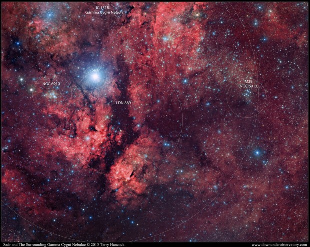 QHY11-Sadr and The Surrounding Gamma Cygni Nebula 2015 Terry Hancock